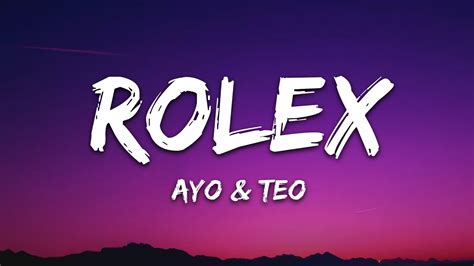 rolex rolex lyrics|ayo Rolex lyrics.